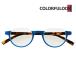  красочный k половинчатая оправа ведущий стакан очки при дальнозоркости очки голубой свет cut голубой 