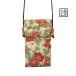 мелкий рисунок ателье цветочный принт очки небольшая сумочка смартфон плечо с карманом .. волокно 2 . крепдешин . мята 
