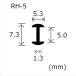 RH-5 Kei m soft lead line domestic production Kei m stained glass material 