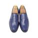 GLENFORD натуральная кожа гладкий Loafer туфли без застежки ручная работа мужской темно-синий кожа обувь 300