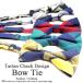  tartan проверка дизайн бабочка галстук галстук Bowtie мужской женский формальный мода party ko-tine-to