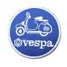 ワッペン　アイロン　VESPA　べスパ　ワッペン　アイロン　アップリケ わっぺん　wappen　アイロンで簡単貼り付け