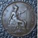 1907 год Англия - 1pe колено монета - bronze - Edward 7.- колено s