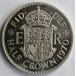 1970 год Англия половина Crown - Elizabeth 2. женщина .- KM #907