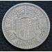 1955 год Англия половина Crown монета - Elizabeth 2. женщина .- KM#907