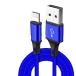 �A�b�v�� USB 100cm �u���[  Lightning ���C�g�j���O �P�[�u��