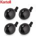 [ параллель импортные товары ] Kartell Kartell раунд / квадратное Element для литейщик COMPONIBILI PACKS OF 4 WHEELS 7900 EU стандартный товар черный 