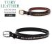 [ параллель импортные товары ]to Lee кожа TORY LEATHER Clincher Belt Studded Belt 1 дюймовый Clincher ремень заклепки ремень 