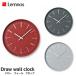 Lemnos Υ Draw wall clock ɥ  å KK18-13BK KK18-13RE KK18-13GY ݤ 