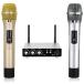 Excelvan беспроводной караоке Mike серебряный &amp; Gold Bluetooth with Receiver box full metal for Home KTV образование 170113-C2