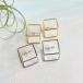 �V���o�[925�|�X�g 3D�X�N�G�A�t���[�����̃s�A�X �����` �l�p �V���v�� ���f�B�[�X
