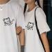  cup ru пара t рубашка бренд пара look cup ru весна летняя одежда мужской t рубашка короткий рукав женский модный пара look t рубашка симпатичный хлопок cup ru