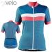 【在庫処分特価】Rivelo（リベロ） レディース  HOLMBURY ホルムブリー ショートスリーブ 女性用サイクリングジャージ Teal/Coral