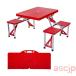  складной кемпинг стол комплект стол? стул в одном корпусе столик для пикника 4 человек для выдерживаемая нагрузка . зонт дыра имеется легкий портативный aluminium отдых стол уличный 