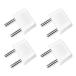  Europe розетка изменение адаптер путешествие за границу для источник питания переходник C модель 4 шт. комплект ( белый )