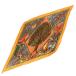  Hermes HERMES Calle 90 плиссировать мир. центр ось Axis Mundi шарф шелк orange 