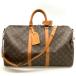  Louis Vuitton LOUIS VUITTON ключ poru45 сумка "Boston bag" монограмма парусина M41418 Gold металлические принадлежности VI882 путешествие сумка 