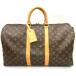  Louis Vuitton LOUIS VUITTON ключ poru45 сумка "Boston bag" монограмма парусина M41428 Gold металлические принадлежности SP0957 путешествие сумка 