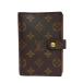  Louis Vuitton LOUIS VUITTON Agenda PM обложка для записной книжки монограмма парусина R20005 Brown CA0979 6 дыра 