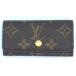  Louis Vuitton LOUIS VUITTONmyurutikre4 чехол для ключей монограмма парусина M69517 M62631 Brown Gold металлические принадлежности CT4177 частный печать иметь 