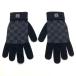  Louis Vuitton LOUIS VUITTONgon*pti Damier gla Fit перчатки перчатка шерсть M70006 черный MR0262 превосходный товар мужской 