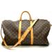 Louis Vuitton LOUIS VUITTON ключ poru55 сумка "Boston bag" монограмма парусина кожа M41416 Brown Gold металлические принадлежности 