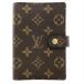  Louis Vuitton LOUIS VUITTON Agenda PM обложка для записной книжки монограмма парусина R20005 Brown Gold металлические принадлежности CA0071 унисекс 