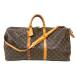  Louis Vuitton LOUIS VUITTON ключ poru55 сумка "Boston bag" монограмма парусина M41424 Brown Gold металлические принадлежности 