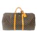  Louis Vuitton LOUIS VUITTON ключ poru60 сумка "Boston bag" монограмма парусина M41422 Brown Gold металлические принадлежности VI871