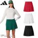 ( клиренс ) Adidas Golf кручение вязаный широкий юбка в складку IXA17 женский одежда 2024 год осень-зима дополнение цвет 