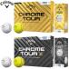 мяч для гольфа Callaway Хромированный Tour Triple грузовик 1 дюжина (12 штук ) Callaway CHROME TOUR TRIPLE TRACK Япония стандартный товар CT-TT-2024