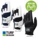  Golf мужской перчатка [ обе рука для ] брезент дизайн TURFDESIGN мужской перчатка TDGL-2170