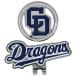  Chunichi Dragons Golf маркер (габарит) 2025 год модели зажим имеется магнит тип голубой cdac-5706