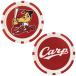  Hiroshima Toyo Carp Golf маркер (габарит) Casino chip двусторонний двусторонний carp .. пластик красный белый 2025 год модели 