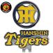  Hanshin Tigers Golf маркер (габарит) зажим магнит тип диаметр 30mm символьный знак [HT] металлический желтый серебряный 2025 год модели 