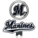  Chiba Lotte Marines Golf маркер (габарит) зажим имеется магнит тип видимость . превосходный диаметр 30mm металлический черный 2025 год модели 
