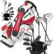  Golf комплект мужской полный комплект подставка сумка есть правый для левый для R S 460cc Toray карбоновый дробилка есть искусственная кожа 9 type 47 дюймовый белый красный world Eagle 