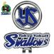  Tokyo Yakult Swallows Golf маркер (габарит) 2025 год модели зажим имеется магнит тип голубой × серебряный ysac-5707