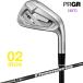 PRGR 2026 �v���M�A 02 �A�C�A�� 5�{�Z�b�g(#6-9,PW) Diamana M FOR PRGR �J�[�{���V���t�g ���{���K�i