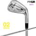 PRGR 2026 �v���M�A 02 �A�C�A�� 5�{�Z�b�g(#6-9,PW) �X�y�b�N�X�`�[��III Ver.2 �V���t�g ���{���K�i