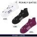 [NEW]PEARLY GATES Pearly Gates дамский Random Logo лодыжка носки =MADE IN JAPAN= 053-5286602/25B [ стандартный товар ]
