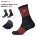  супер водоотталкивающий носки ROOTWAT route ватт WASHI HYBRID SOX MEDIUM AYU форель 5 пальцев носки рыбалка уличный треккинг весна лето осень-зима 