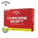  Callaway (Callaway) мяч для гольфа Хромированный soft 360° желтый полоса CHROME SOFT 1 дюжина (12 штук входит )