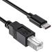 MIDI USB изменение кабель Macbook USB 1m wuernine USB B to C мужской мужской изменение кабель MacBook Pro PC электронное пианино аудио интерфейс и т.п. для 