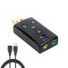 USB sound card stereo 3.5mm audio adaptor USB - AUX cable built-in chip Windows Mac Linux PC laptop desk top PS4 PS