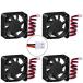 GeeekPi 4 piece 3D printer fan 12v 0.08A 3D printer for 28cm cable attaching 40X40X10mm DC cooling fan 