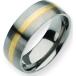 ���¹�͢���ʡ�Titanium 14K Gold 8mm Mens Wedding Ring Band Sz 10��
