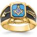 ¹͢ʡSaris and Things 14K Yellow Gold Men's Masonic Ring Size 10