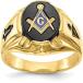 ¹͢ʡSaris and Things 14K Yellow Gold Men's Masonic Ring Size 10