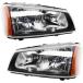For Chevy Silverado 1500 Classic Headlight Assembly 2003 04 05 06 2007 Pair Driver and Passenger Side DOT Certified GM2502257 | GM2503257